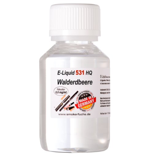100ml E-Liquid No. 531 HQ - WALDERDBEERE - MADE in GERMANY - 0,0 mg Nikotin von Smokerfuchs®