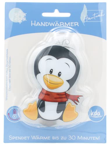 kda Handwärmer/Taschenwärmer in verschiedenen Motiven | wiederverwendbar | für Kinder und Erwachsene (Pinguin)