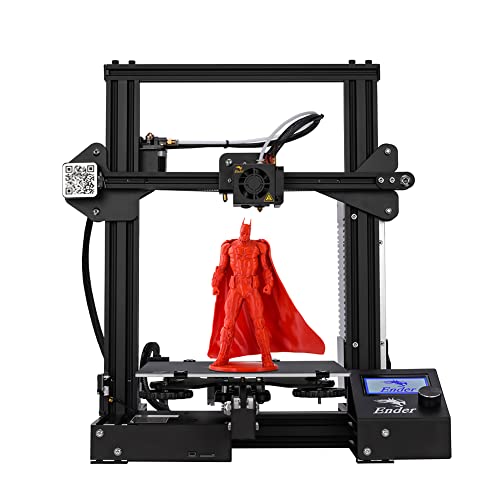 3D Drucker Creality Ender 3, Vollmetallrahmen 3D Drucker mit Druckgröße 220 * 220 * 250mm, Stabiler Druck, Einfache Bedienung, 1,75 mm 3D Drucker Filament TPU, PLA, ABS Geeignet