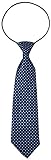 Miobo Krawatte Kinder Jungen mit flexiblem Gummiband , Blau Punkte