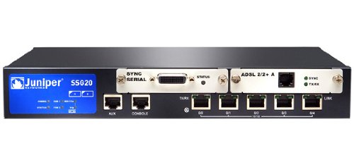 Juniper SSG-20-SB-ADSL2-B 90Mbit/s 122,8 BTU/h, 100 Benutzer (s), SHA-1, POP3, HTTP, SMTP, IMAP, FTP, IM, HTTP/HTTPS, SSH, Telnet, NSM, SNMP.