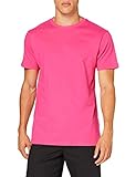 Build Your Brand Herren T-Shirt Round Neck, hibiskus pink, XL