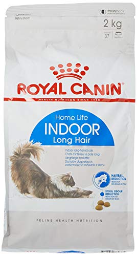 Royal Canin Feline Indoor Longhair 35, Katzenfutter für Langhaarkatzen, 2 kg
