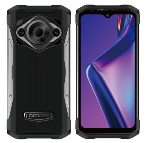 DOOGEE S98 PRO Wärmebildkamera Outdoor Smartphone ohne Vertrag, 8GB+256GB, 48MP Dreifach-Rückfahrkamera (20MP IR Nachtsicht), IP68 Wasserdichtes Android 12 Handy, 6,3' FHD+, Kabelloses Laden NFC GPS