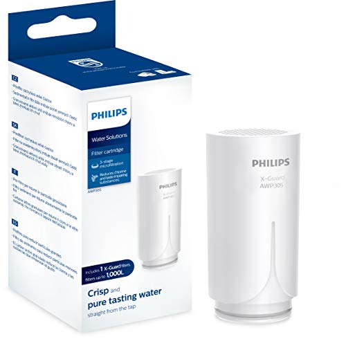Philips Water AWP305 X-Guard Ersatz-Kartusche für Philips Water On Tap Wasser-Filter AWP3703 & AWP3704, Filter-Kartusche für Wasserhahn-Filter