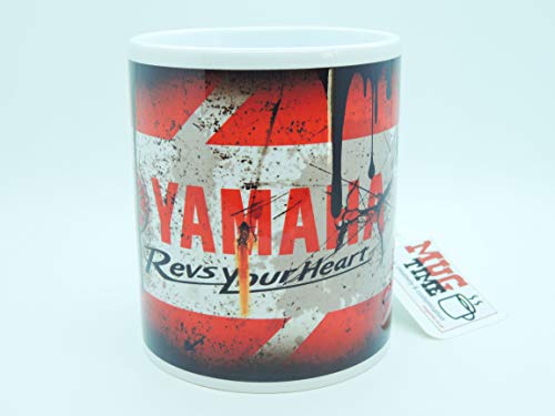 Mugtime (TM) – Yamaha Retro Can Öl Motorrad Kaffee Tee Tasse – 330 ml