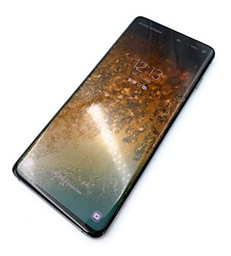 Samsung Galaxy S10 Smartphone (15.5cm (6.1 Zoll) 128GB interner Speicher, 8GB RAM, Prism Black) - Deutsche Version (Generalüberholt)