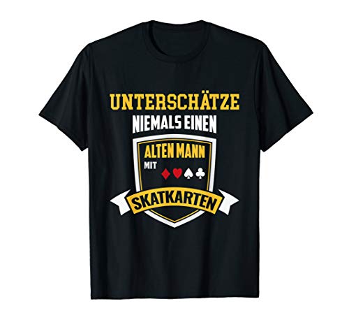 Herren T-Shirt Skat - Skatspiel alter Mann Skatspieler Spruch