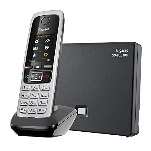 Gigaset C430A GO - Schnurlostelefon mit Anrufbeantworter - Analog und IP-Telefon, Fritzbox kompatibel - Mobilteil mit brilliantem Farbdisplay - DECT-Telefon für Router, schwarz