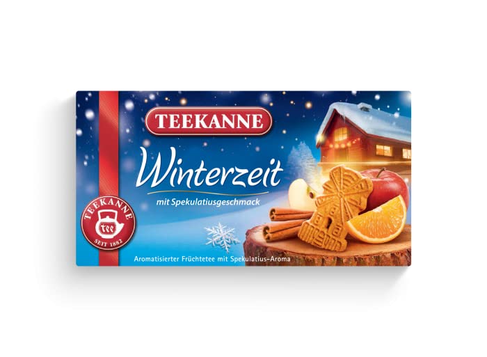 Teekanne Winterzeit, Früchtetee mit Spekulatiusaroma, 6er Pack (6 x 20 Teebeutel), 6 x 50 g