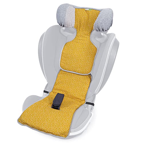 Priebes Sitzauflage Linus für Kindersitze der Gruppe 1-3, Sitzschutz für Autositz waschbar, atmungsaktiver Schonbezug für Kinderautositz
