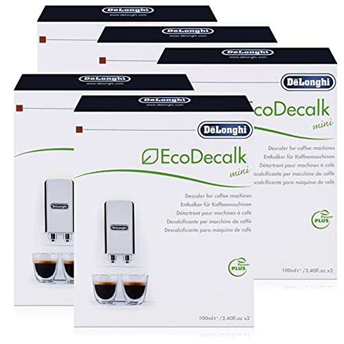 DeLonghi Entkalker EcoDecalk mini Sparpack 2 x 100 ml für Kaffeevollautomaten, Kaffeemaschinen - Nr.: 5513292821 Nokalk