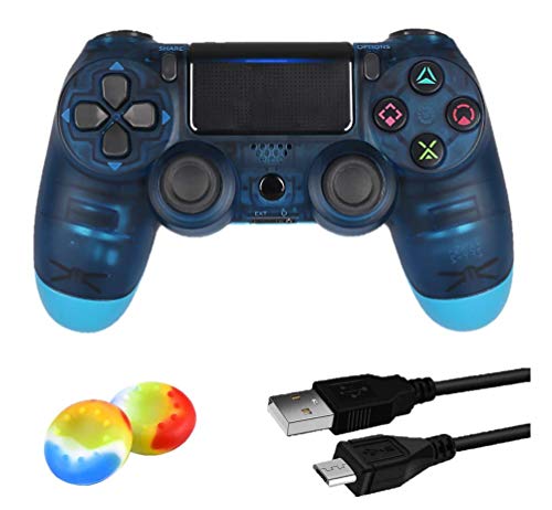 Juego Game-Controller für PS4, kabelloser Controller für Playstation 4 / Windows / Android / iOS, kristallblau