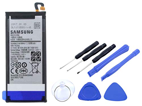 2in1-SET Akku für Samsung Galaxy A5 (2017) - Ersatzakku Li-Ion mit 3000mAh inklusive Werkzeug SET