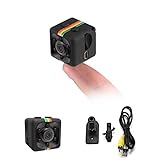 ARCELI Mini Kamera, HD 1080P / 720P Kompakte Haustierkamera Drahtlose kleine tragbare Bewegungserkennung für Zuhause, Auto, Drohne