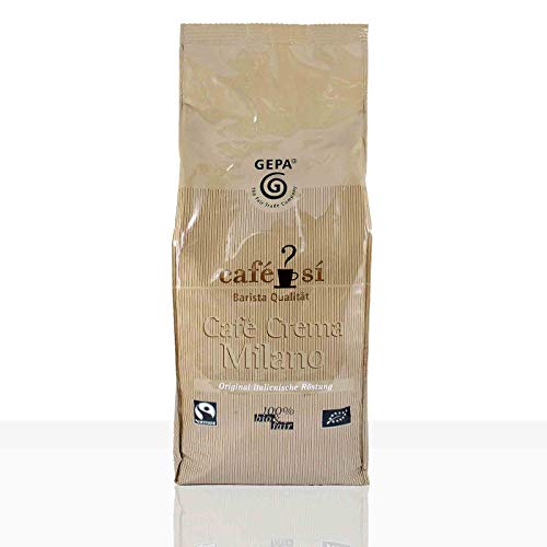 Gepa Cafe Si Cafe Crema Milano Fairtrade Kaffee - 1kg ganze Kaffee-Bohne