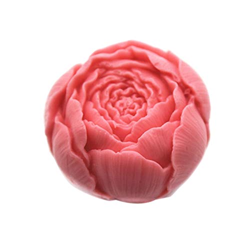 HONGTAI Blumen-Silikon-3D-Seifen-Form-Kuchen-Dekoration Manuelle Handarbeit Harz-Lehm-Kerze-Form (Color : Chocolate)