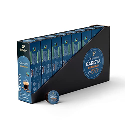 Tchibo Cafissimo Vorratsbox Espresso Barista Kaffeekapseln, 80 Stück (8x10 Kapseln), nachhaltig & fair gehandelt