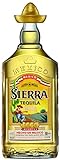 Sierra Tequila Reposado (1 x 700 ml) – das Original mit Sombrero aus Mexico – Reposado Tequila mit zarten Noten von Vanille und Karamell – ideal als Shot mit Zimt & Orange – 38 % Alk.
