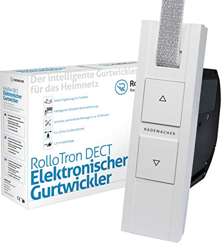 Rademacher RolloTron DECT Gurtwickler 1213 - elektrischer Rollladenantrieb mit Funk (für AVM FRITZ!Box mit DECT-Basis verwendbar), für 23 mm Gurtbandbreite