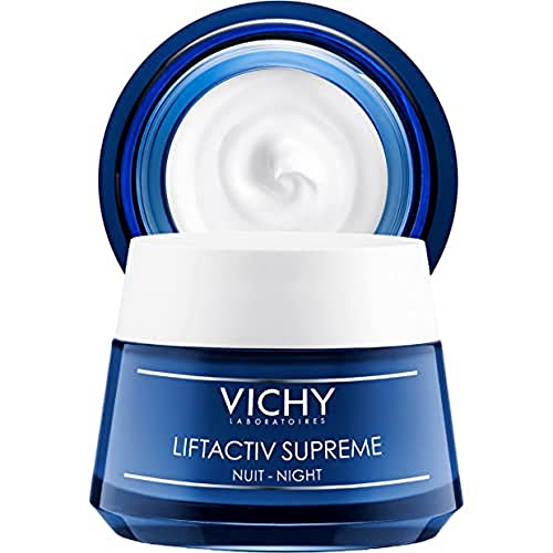 VICHY Liftactiv Supreme Gesichtspflege Nacht 50 ml Straffende Anti Aging Skincare - für eine straffer wirkende Haut - Nachtcreme / Gesichtscreme für Frauen