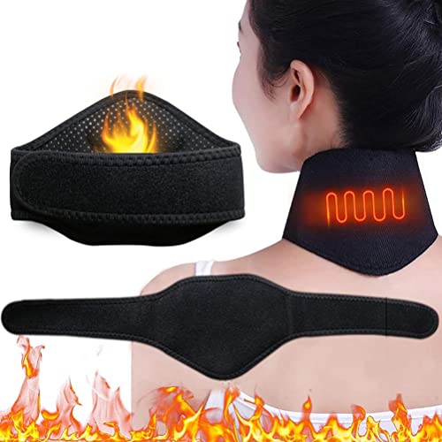 ARTOCT Nackenstütze, magnetisch, selbstwärmend, Nackenpolster, Massagegürtel mit 9 magnetischen Steinen, verstellbare Nackenstütze zur Schmerzlinderung