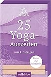 25 Yoga-Auszeiten zum Einsteigen: Karten mit Holzständer | Übungskarten zum Aufstellen und Yoga-Lernen, tolles Geschenk für Yoga-Fans