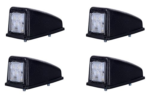 4 x 3 SMD LED Weiß Dachleuchte Begrenzungsleuchte Seitenleuchte 12V 24V mit E-Prüfzeichen Positionsleuchte Auto LKW PKW KFZ Lampe Leuchte Licht Front