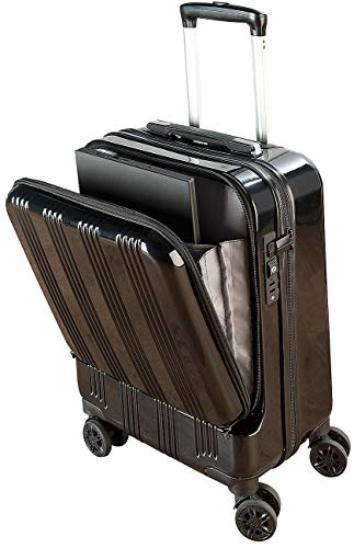 Xcase Koffer mit Powerbank: Handgepäck-Trolley mit Laptop-Fach, Powerbank-Anschluss, TSA, 30 l (Handgepäck Koffer mit Laptopfach)