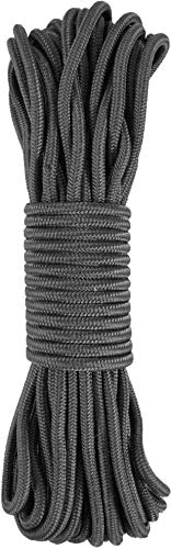 normani Stabiles Polypropylen-Seil, belastbar bis 250 kg universell einsetzbar Farbe Schwarz Größe 5mm/15m