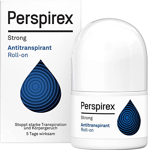 Perspirex Antitranspirant gegen starkes schwitzen – Deo Roller für bis zu 5 Tage Frischeschutz – Strong 20ml