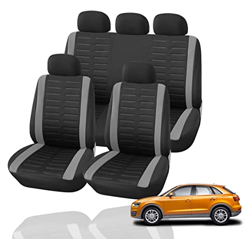 4er Autositzbezüge Auto Schonbezüge Sitzbezüge Seitenairbag geeignet PKW Vordersite & Rücksitze - Universal passend - Schonbezug & Sitzbezüge - car seat Cover