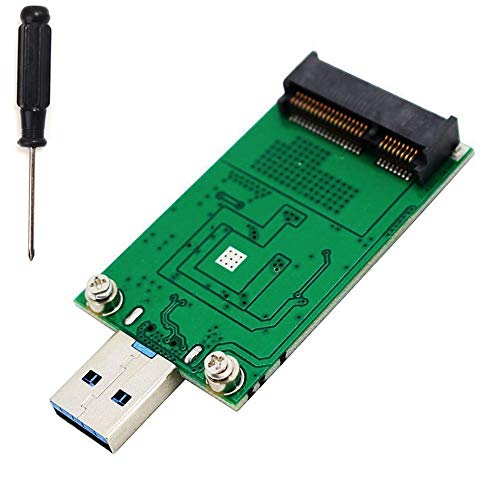 LEAGY mSATA SSD Adapter zu USB 3.0, Mini SATA Verwenden Sie als tragbares Flash Drive/Externe Festplatte, 50 mm Mini PCIe Solid State Drive Reader Converter