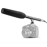 Neewer 14,37 Zoll Kamera Camcorder Interview Fotografie MIC Kondensator Mikrofon für Canon Nikon Sony Olympus Pentax Panasonic und andere HDSLRs DV Camcoders