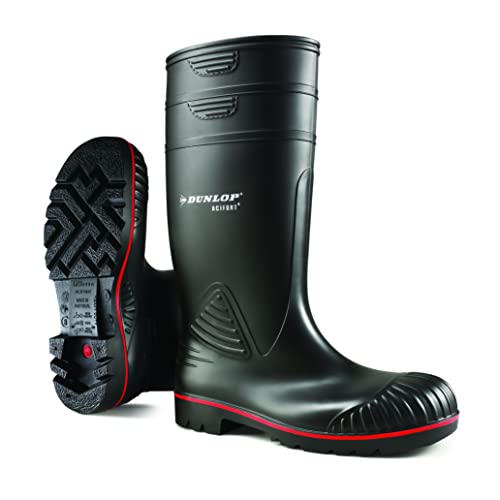 Dunlop Protective Footwear Acifort Heavy Duty full safety Unisex-Erwachsene Gummistiefel, Schwarz, 45