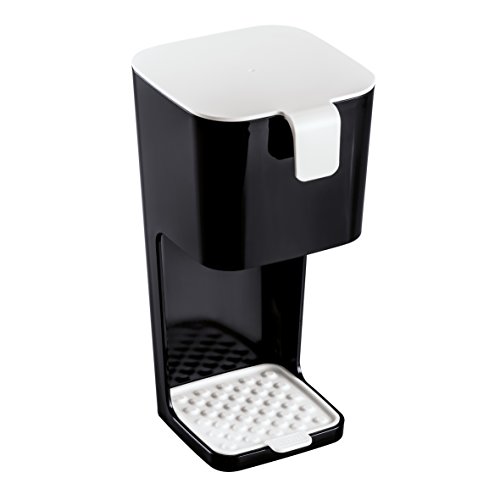 koziol Kaffeebereiter Unplugged, Kunststoff, schwarz mit weiß, 14,2 x 12,7 x 25,2 cm