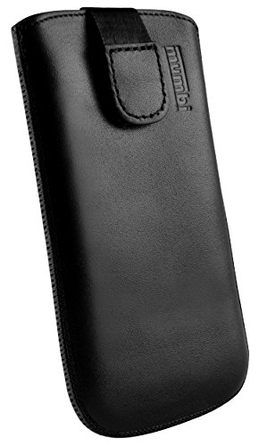 mumbi Echt Ledertasche kompatibel mit Samsung Galaxy S3 mini Hülle Leder Tasche Case Wallet, schwarz