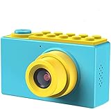 Kriogor Kinder Fotoapparat, Kids Camera Digitalkamera Videokamera mit 4X Digitaler Zoom/HD 1080/ 8 Megapixel/ 2 Zoll Bildschirm/ 32G TF Karte, Geschenke für Kinder (Blau)