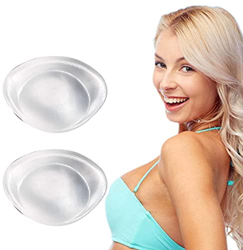 In One Clothing 260 Gramm/Paar - Silikon Einlagen für BH´s Badeanzüge oder Bikinis transparent - unsichtbar, weich und flexibel