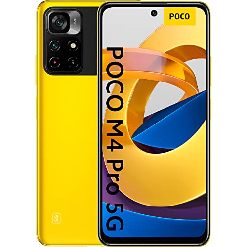 Xiaomi Poco M4 Pro 5G - Smartphone 128GB, 6GB RAM, Dual SIM, Yellow, 6+128