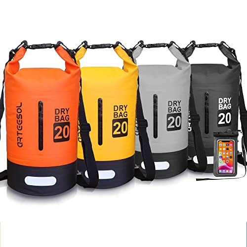 Blackace arteesol Dry Bag - 5L 10L 20L 30L Waterproof trockener Beutel/Sack wasserdichte Tasche mit Langem justierbarem Bügel für Kayaking Boots-Ausflug Kanu/Fischen/Rafting/Schwimmen/Snowboarding