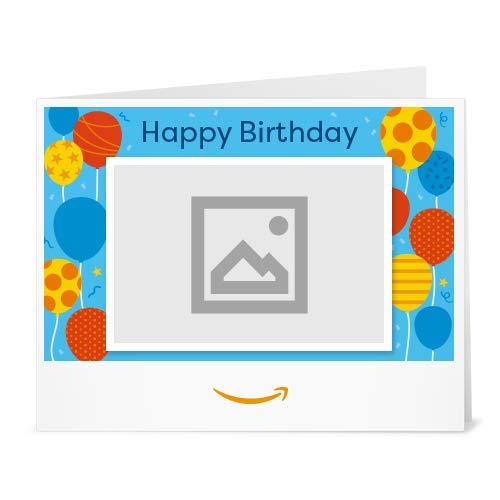 Amazon.de Gutschein zum Drucken mit eigenem Upload (Geburtstagsballons)