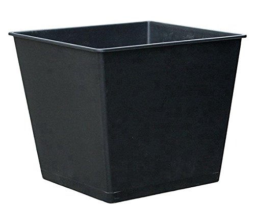 Dehner Universal-Pflanztopf, ca. 36 x 36 x 30 cm, Kunststoff, schwarz