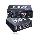 SOUTHSKY DAC Audio Wandler,Optical Toslink SPDIF zu Koax,Coaxial auf optisch Konverter Bidirektional,Digital zu Analog Cinch,3,5mm Aux,Kopfhörerverstärker