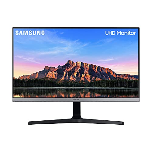 Samsung UHD Monitor U28R552UQR, 28 Zoll, IPS-Panel, 4K UHD-Auflösung, AMD FreeSync, Reaktionszeit 4 ms, Bildwiederholrate 60 Hz, Dunkel Blau / Grau