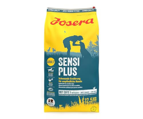 JOSERA SensiPlus (1 x 12,5 kg) | Hundefutter mit Ente für empfindliche Hunde | Super Premium Trockenfutter für ausgewachsene Hunde | 1er Pack