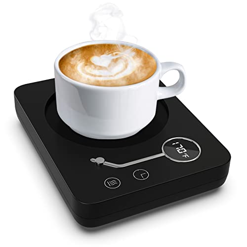 Tassenwärmer, Tassenwärmer Elektrisch Kaffeewärmer mit 3 Temperatureinstellungen Auto-Aus Getränkewärmer Kaffee/Tee/Milch/Kakao Kaffeetassenwärmer für Schreibtisch Büro Hausgebrauch