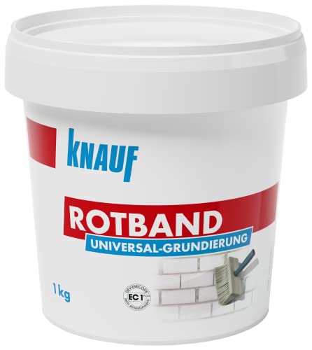 Knauf Rotband Universal-Grundierung, 1 kg – Putz-Grundierung, Haft-Grund für optimale Haftung von Grund-Putzen und Spachtel-Massen auf mineralischem Untergrund