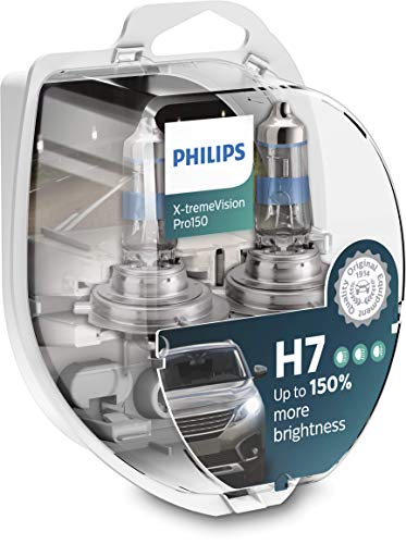 Philips X-tremeVision Pro150 H7 Scheinwerferlampe +150%, Doppelset, 569428, Twin box