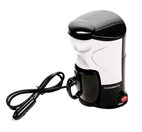 Kaffeemaschine für eine Tasse, 24 Volt 250 Watt, für LKW, PKW, Boot etc. mit Kaffeebecher, Dauerfilter, Thermostat, Überhitzungsschutz, Montage-Set, Perfectcoffee MC 01